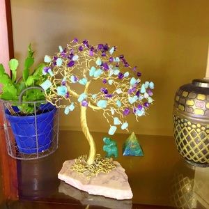 Amazonite and Amethyst tree